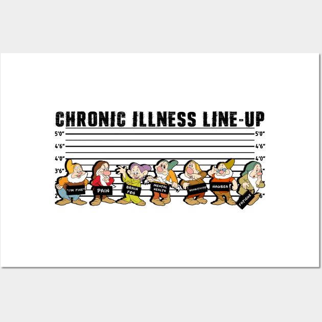 Spoonie Species: "Chronic Illness Lineup..." Wall Art by spooniespecies